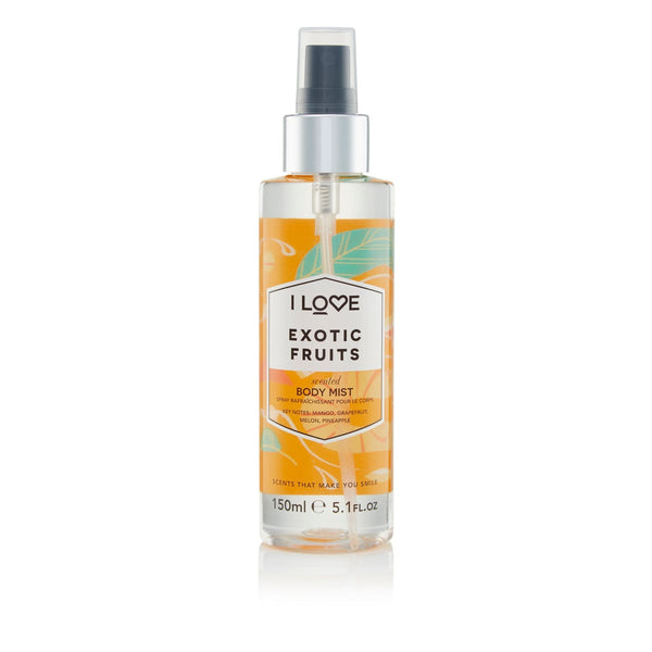 I LOVE Exotic Fruit Body Mist, Sweet Fresh Fragrance, 150 ml