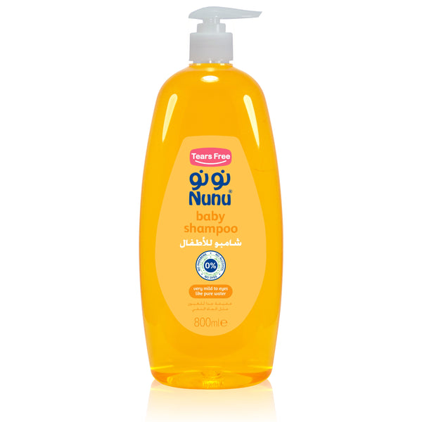 Nunu Baby Shampoo Tear-Free Mild Formula with Pump 800 ml