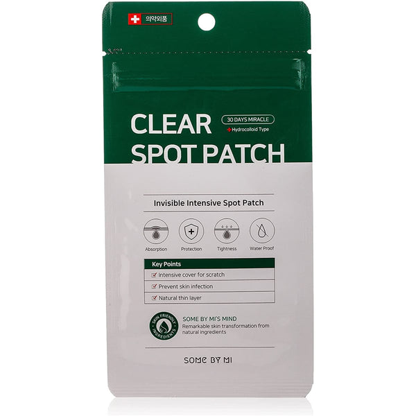 SOME BY MI 30 Days Miracle Clear Spot Patch Hydrocolloid Blemish Patches, 18 Pieces