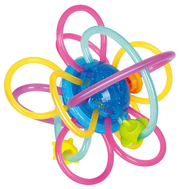 Hola Teething Rings Baby Teether Rattle Activity Toy Soft TPU 0M+