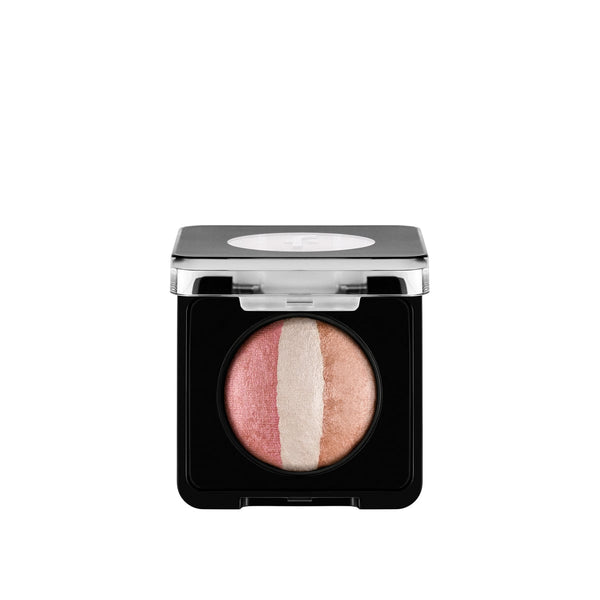 Flormar Baked Blush-On 53 Pinky Trio, Vitamin E, Multi-Shade Radiant Finish
