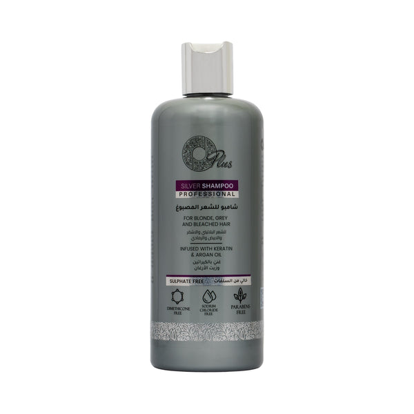 OPlus Silver Shampoo for Coloured Hair, Blonde, Grey and Bleached Hair, 500 ml