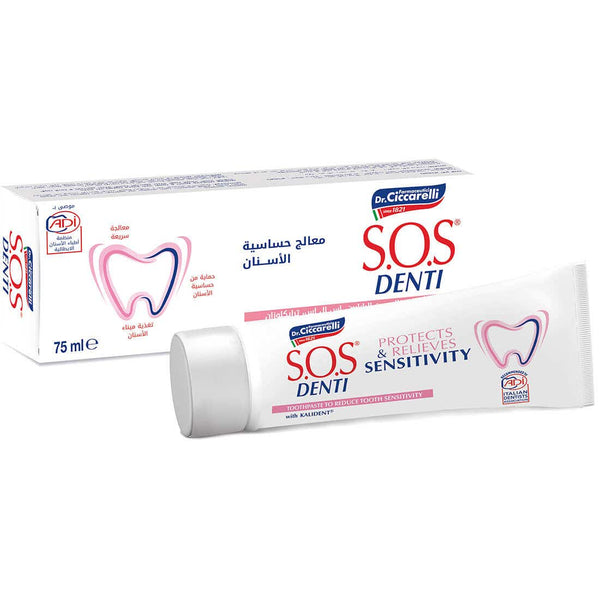 S.O.S. Denti Sensitivity Toothpaste with Kalident and Potassium Nitrate, 75 ml