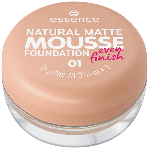 Essence Natural Matte Mousse Foundation Medium Coverage 01