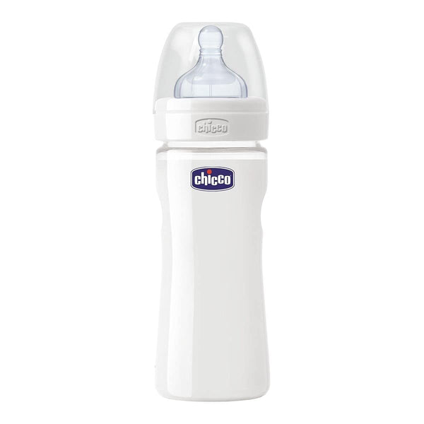 Chicco Well Being Glass Feeding Bottle Wide Opening 240 ml