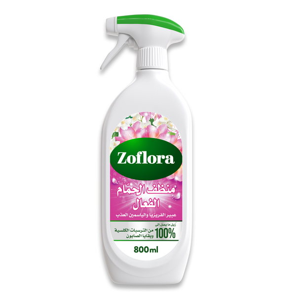 Zoflora Power Bathroom Cleaner Disinfectant Spray Sweet Freesia & Jasmine 800 ml