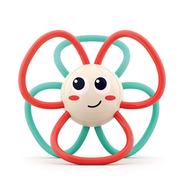 Hola Animal Orchestra Sunflower Rattle Sensory Easy-Grip Teether Toy 3M+