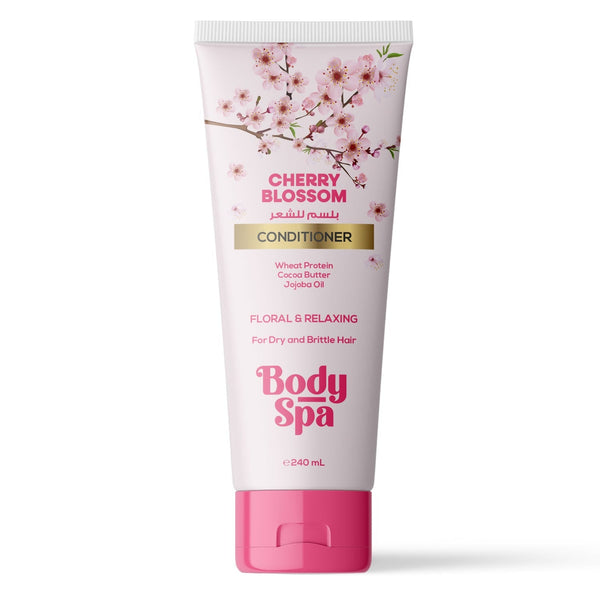 Body Spa Conditioner Liquid Cherry Blossom Jojoba Argan Oils 240 ml