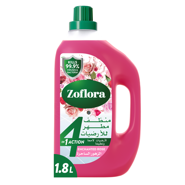 Zoflora Multipurpose Floor Cleaner Disinfectant Enchanted Rose Fragrance 1.8L