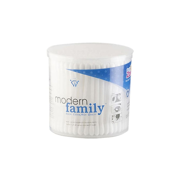 Baby Zone Modern Family Cotton Swabs Soft Cotton 300 Sticks with Case