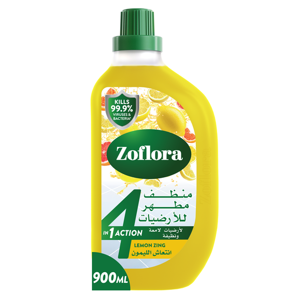 Zoflora Multipurpose Floor Cleaner Lemon Zing Citrus Scent 900 ml