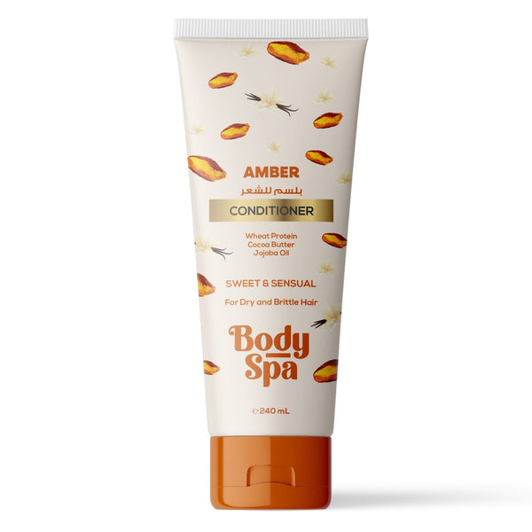 Body Spa Conditioner Amber Liquid Hair Conditioner with Jojoba, Argan, and Keratin 240 ml
