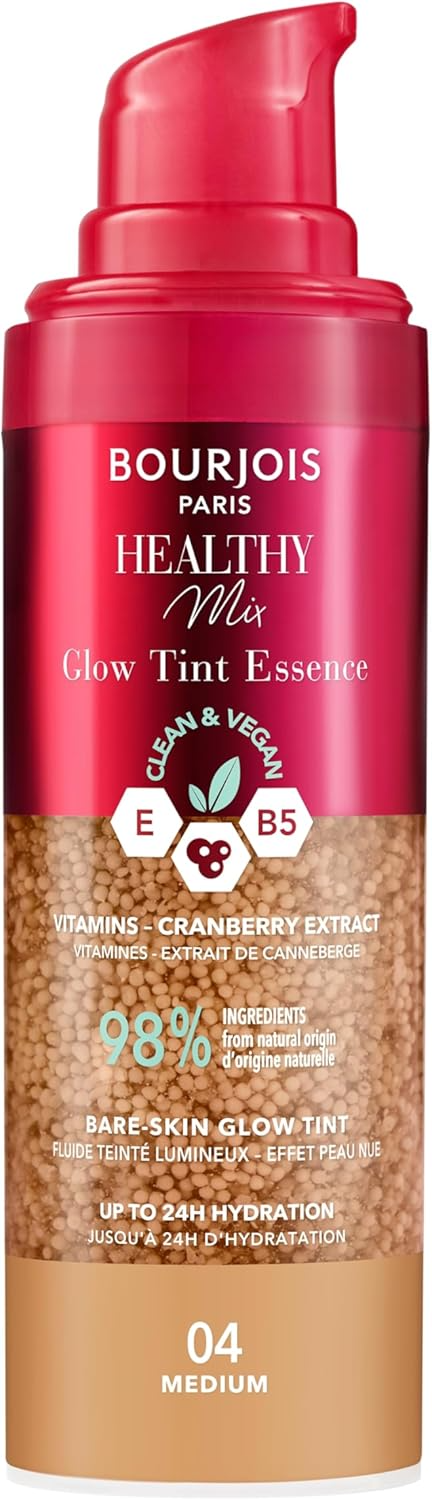 Bourjois Healthy Mix Glow Teint Essence Foundation Medium 04 Medium Coverage Radiant Finish