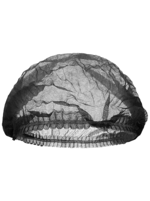 Salon System Disposable Hair Caps Lightweight Black 100 Pieces
