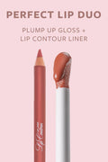 Pastel Plump Up Lip Gloss and Lip Contour Liner Set, Hydrating Finish, Shades 205 and 53