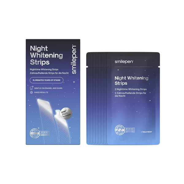 SMILEPEN Night Brightening Strips PAP Formula 10 Treatments