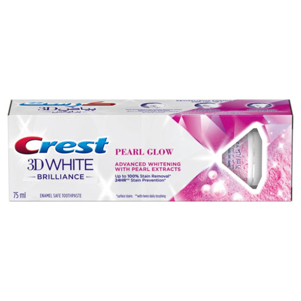 Crest 3D White Brilliance Pearl Glow Toothpaste Brightening Formula Mint 75 ml