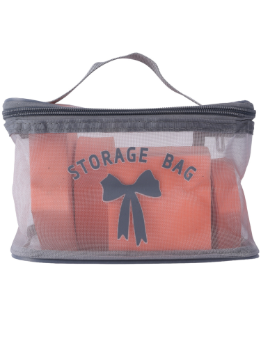 Salon System Makeup Bag with Secure Zip Closure and Carrying Handle, Assorted Colors