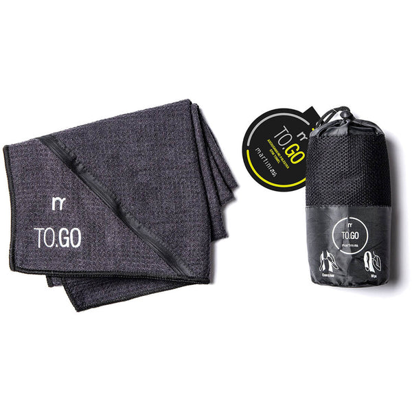 Martini To Go Gym Towel Microfiber Quick-Dry with Pocket and Mesh Carry Bag