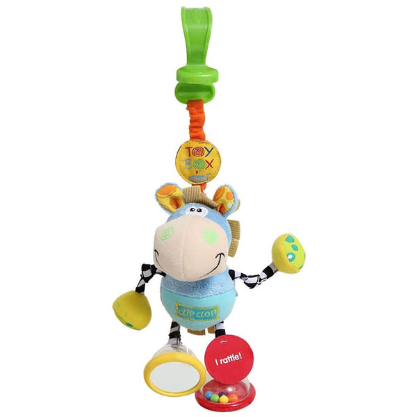 Playgro Dingly Dangly Clip Clop Soft Baby Toy with Rattle and Squeaker