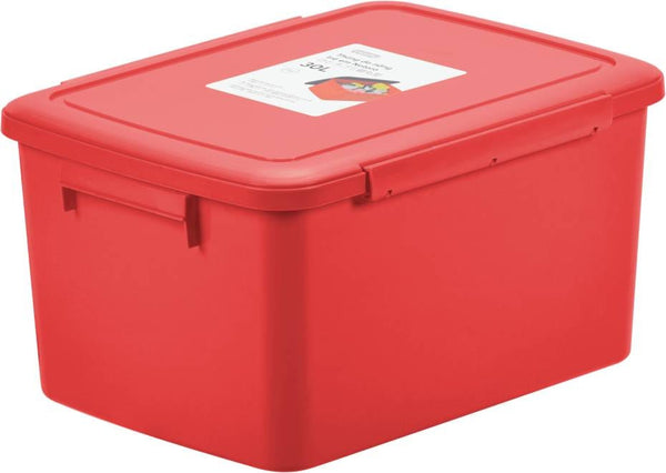 Inochi Notoro Multi-Purpose Children's Storage Box, Red, Stackable Toy and Clothing Organizer