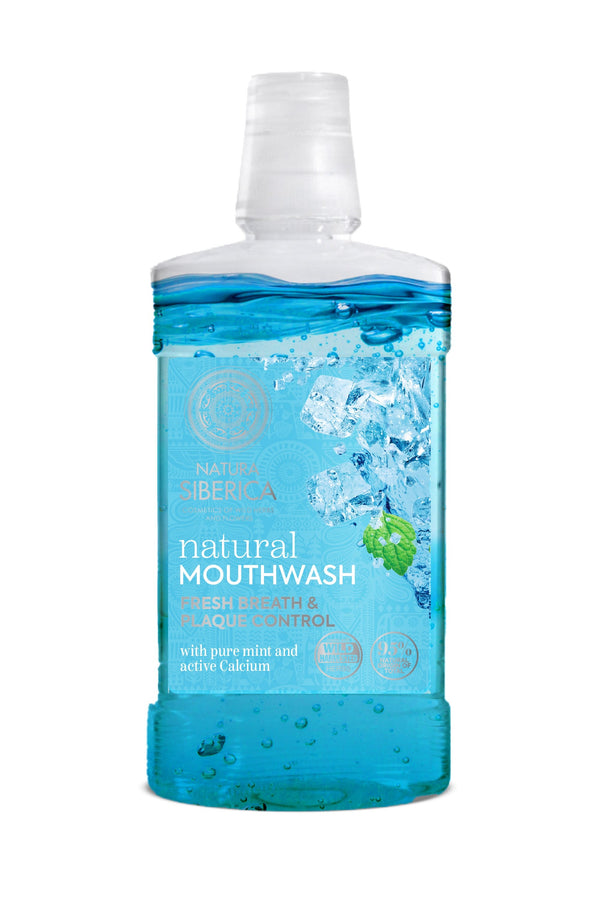 Natura Siberica Fresh Breath Mint & Calcium Liquid Mouthwash Peppermint 520 ml