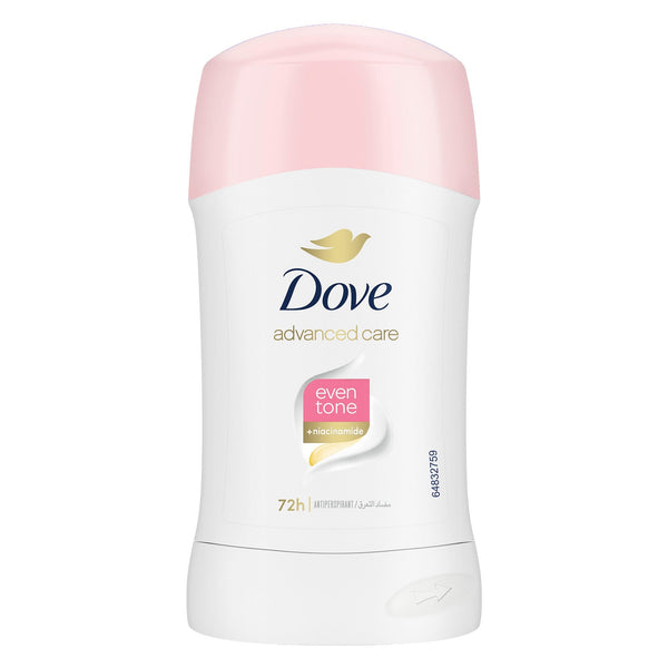 Dove Even Tone Antiperspirant Deodorant Stick with Niacinamide, 40g