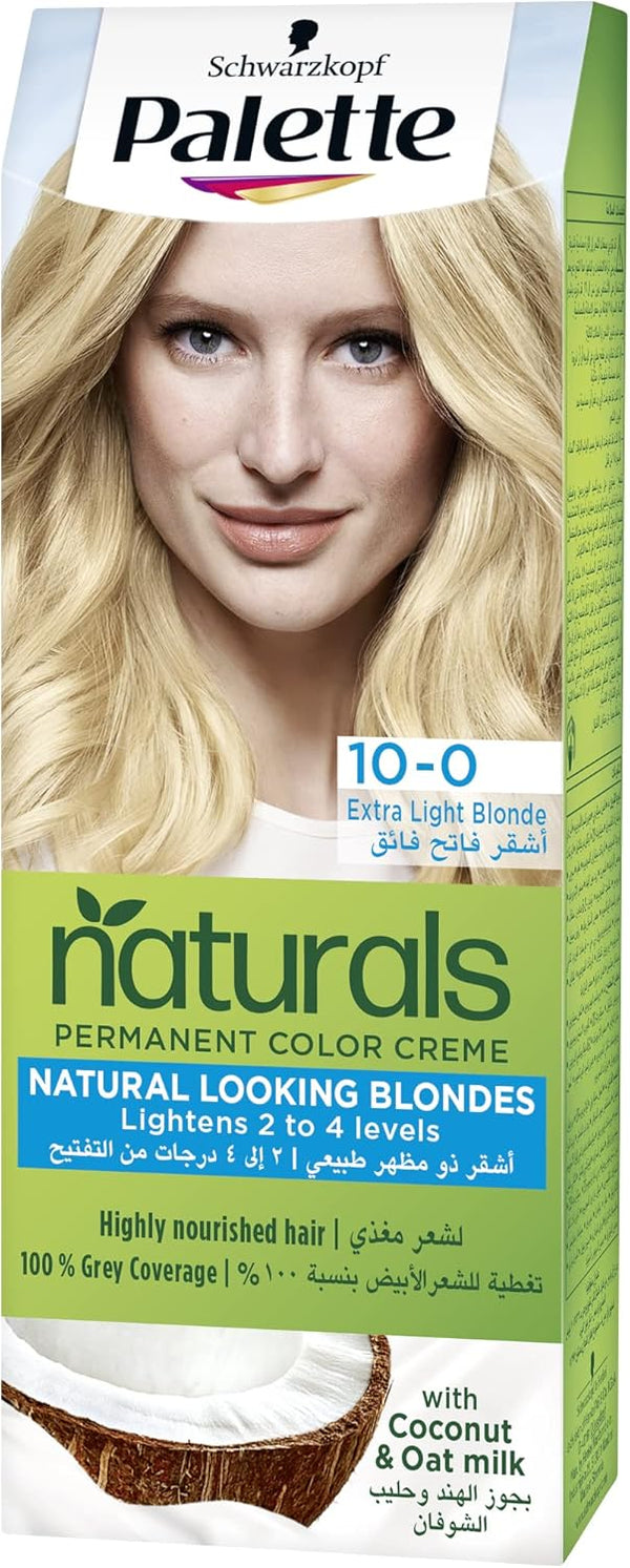 Palette PNC 10-0 Extra Light Blonde Cream Hair Color, Warm Blonde, Silicone-Free