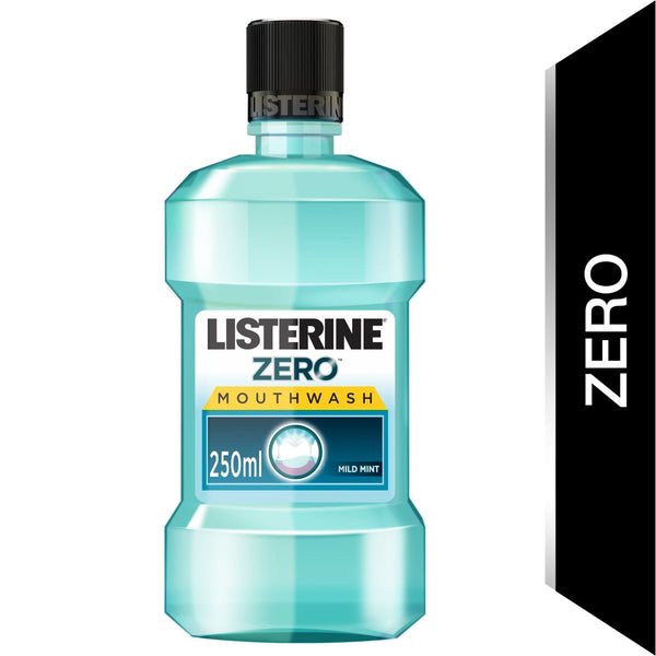 Listerine Zero Mouthwash Mild Mint Sodium Fluoride 220 ppm 250 ml