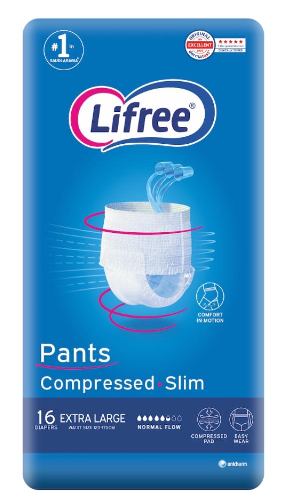 Lifree Adult Diaper Culotte Pull-On X Large Jumbo Pack, 16 Pieces