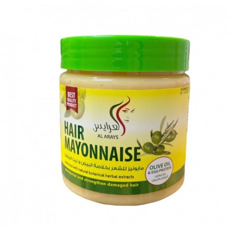 Al-Arayes Hair Mayonnaise Treatment with Egg Extract and Olive Oil, 500ml