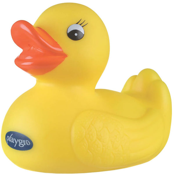 Playgro Bath Duckie Squeaky Baby Bath Toy, Yellow