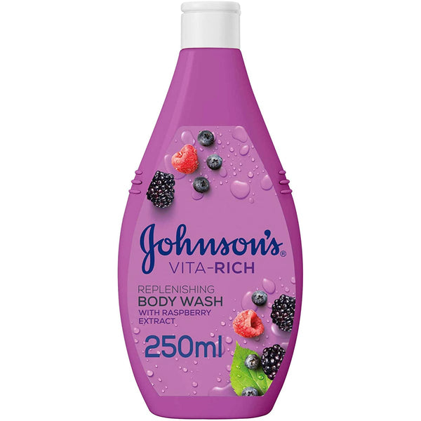 Johnson & Johnson Vita-Rich Body Wash Foamy Berry Extract Glycerin 250 ml