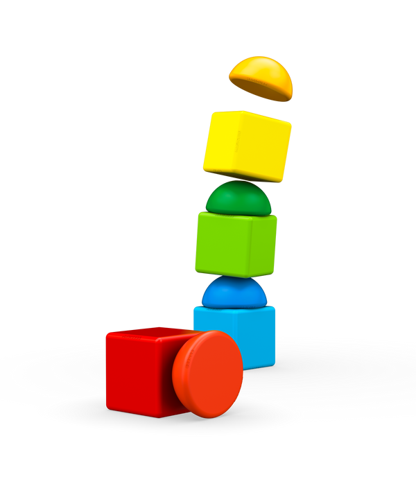Geomag Magicube Recycled Stacking Magnetic Building Blocks, 8-Piece Set, Ages 1-5