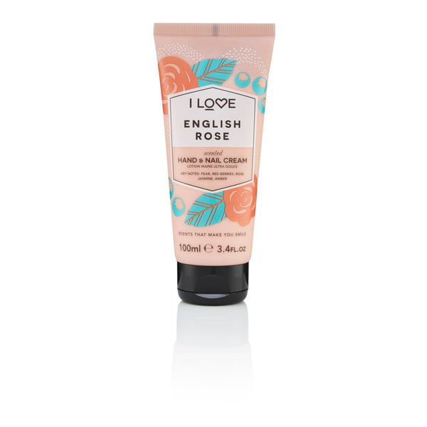I LOVE Hand Cream English Rose Shea Butter Coconut Oil 100ml