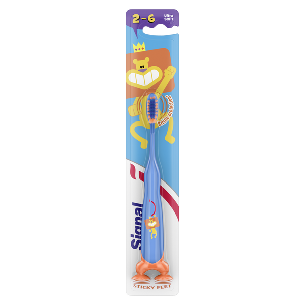 Signal Junior Toothbrush Ultra Soft Bristles Animal Design Ages 2-6, 1 Piece