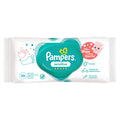 Pampers Sensitive Protect Baby Wipes, Purified Water, Fragrance-Free, Alcohol-Free, 56 Wipes