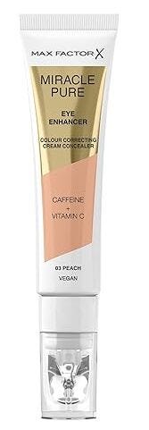 Max Factor Miracle Pure Eye Enhancer Liquid Concealer Radiant Peach 03, 10 ml