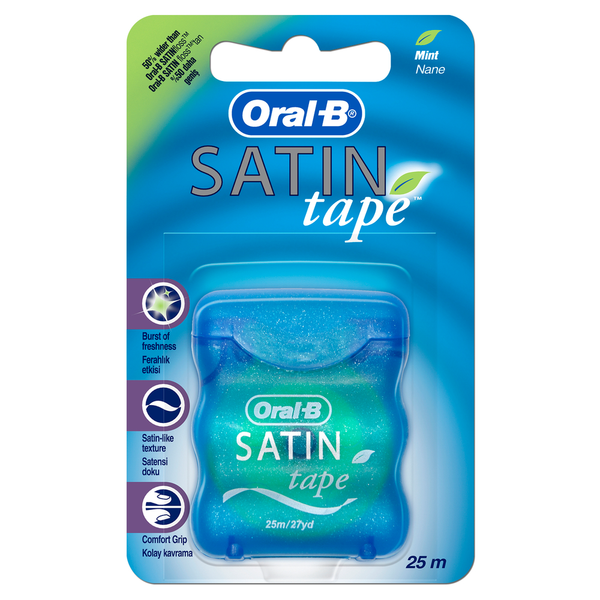 Oral-B Satin Tape Dental Floss Mint Flavor