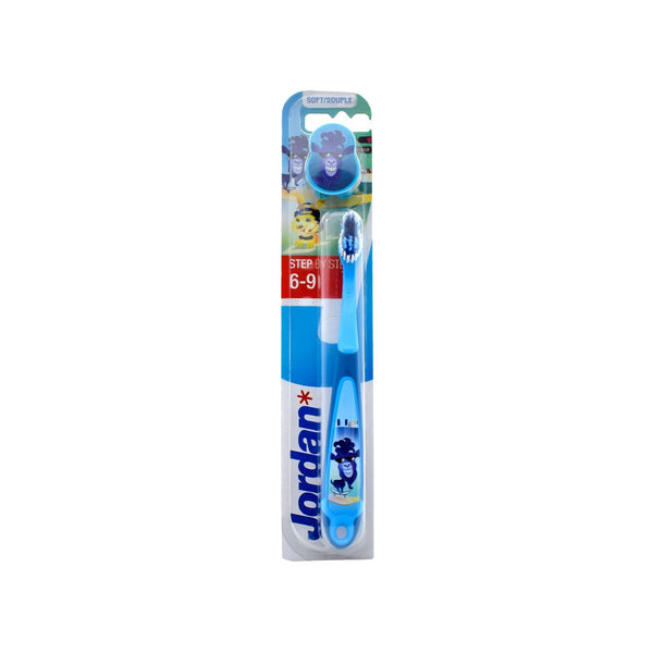 Jordan Kids Step 3 Toothbrush Soft Blue Solo Brush 6-9 Years
