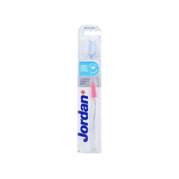 Jordan Target White Toothbrush Medium Bristles