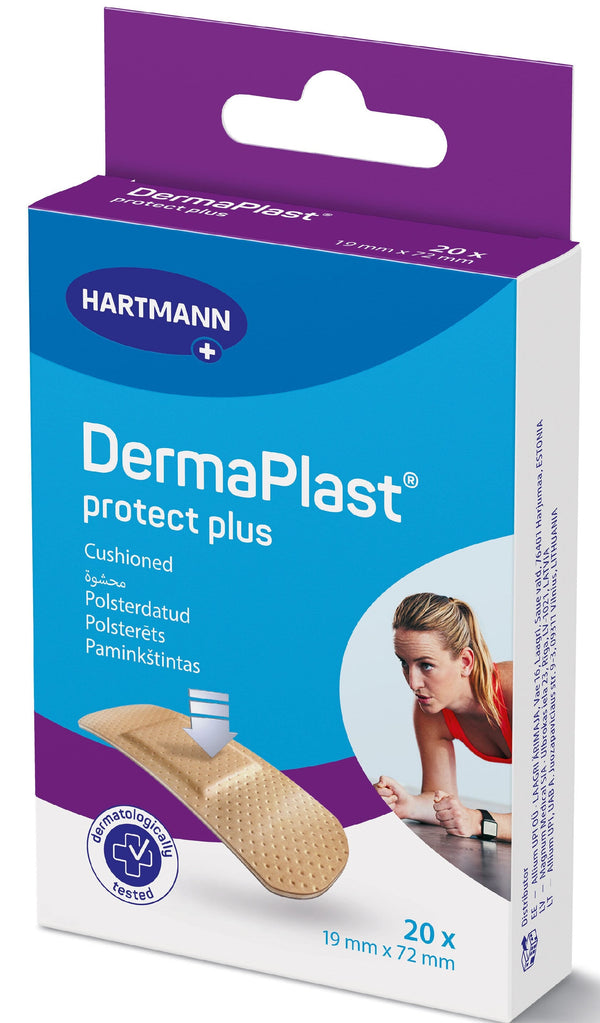 DermaPlast FLEXIBLE Elastic First Aid Plasters Breathable Skin-Friendly 20 Pieces