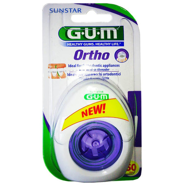 G.U.M Ortho EasyThread Dental Floss for Braces, Bridges and Implants