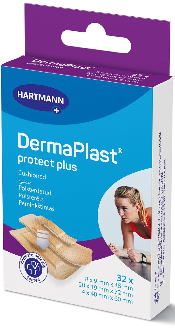 Dermaplast Protect Plus Cushioned Water-Resistant Plasters