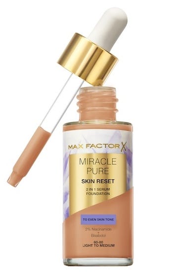 Max Factor Miracle Pure Serum Foundation 004 Light Medium, 30 ml