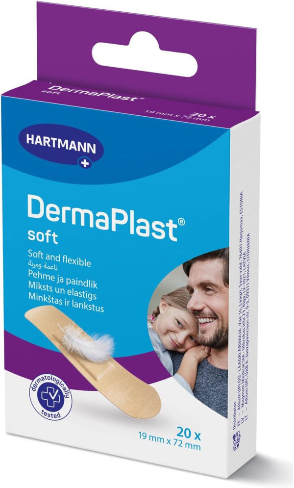 Dermaplast Soft Adhesive Plasters Non-Stick Wound Pad Breathable Bandage