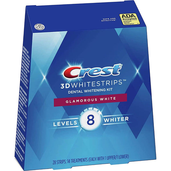 Crest 3D Whitestrips Glamorous White Brightening Strips Advanced Seal Technology 28 Pieces