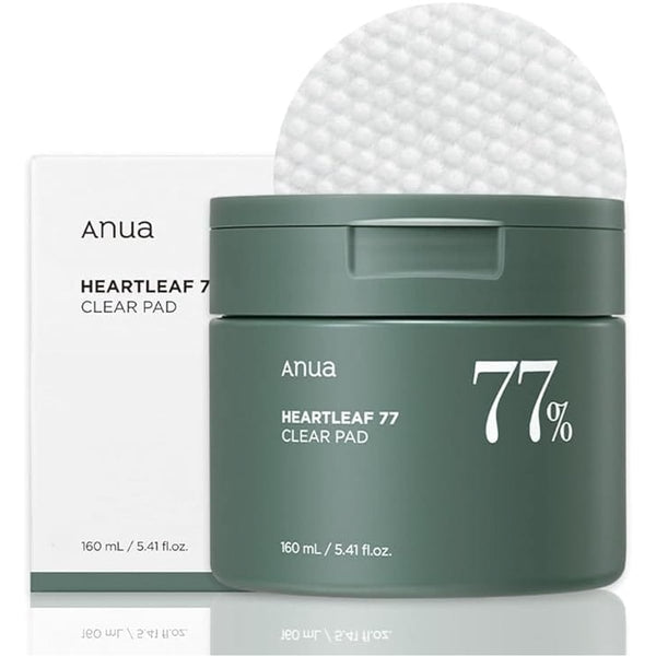 Anua Heartleaf 77% Clear Pad Exfoliating Facial Pads, 70 Pads