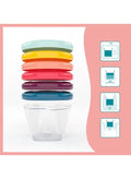 Babymoov Babybols Airtight Baby Food Containers, Graduated Polypropylene, 6 x 180 ml