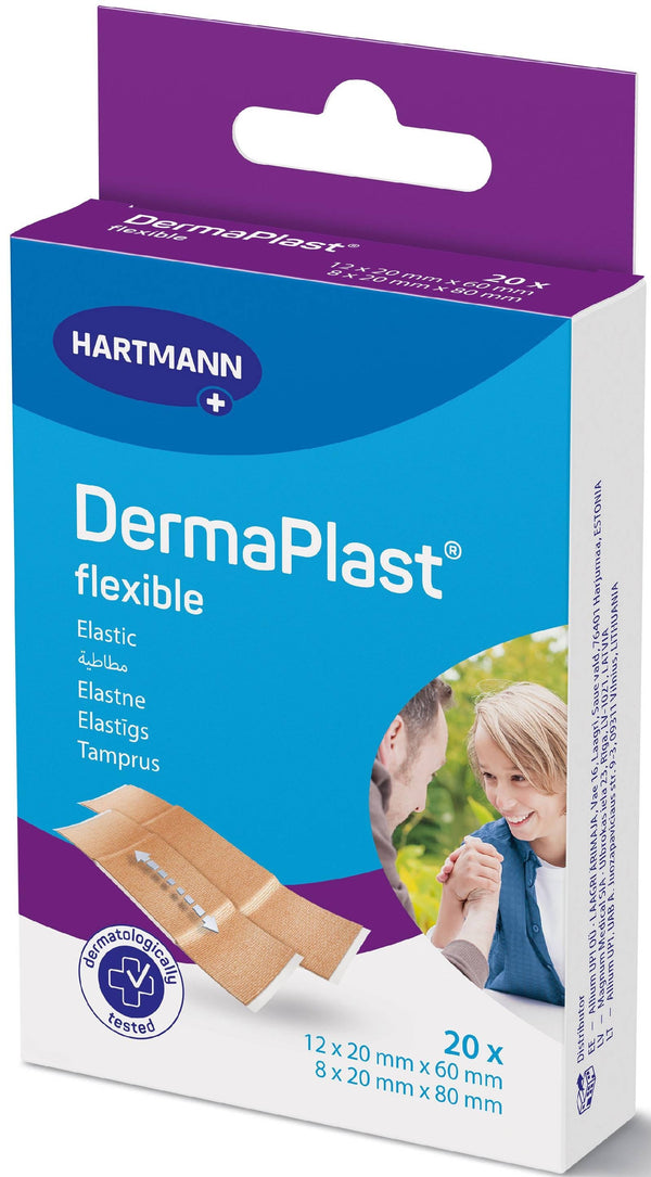 Dermaplast Flexible Plasters Elastic Breathable Skin-Friendly